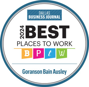 Goranson Bain Ausley Named to Dallas Business Journal's 2024 Best Places to Work in North Texas