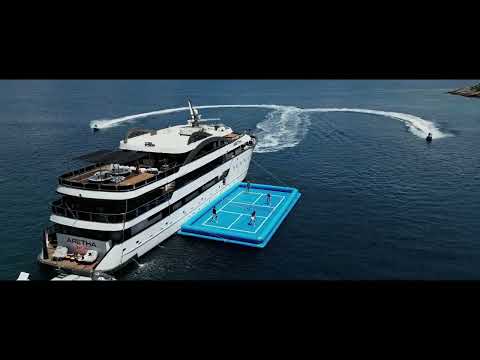 Via Croatia Created the First Floating Pickleball Court in the Adriatic Sea